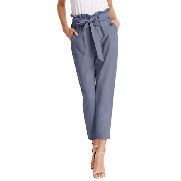 Amazon Pants - Amazon Grace Karin Cropped Paper Bag Pants XS